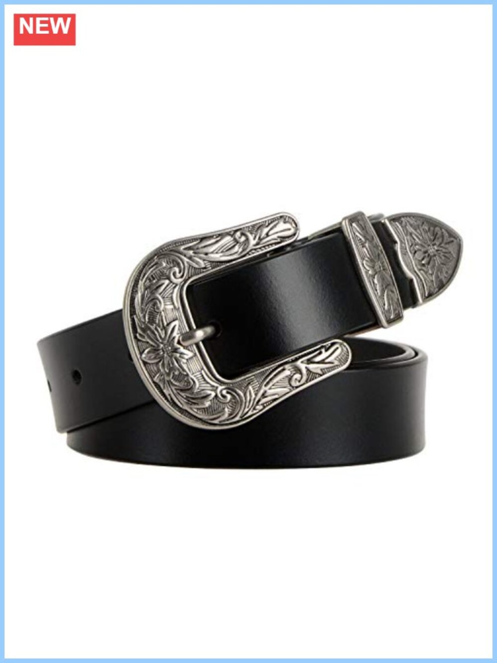 Faux Leather Western Belt Vintage Design for Pants Jeans Dresses